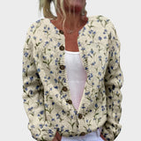 Camila | Cardigan Floral de Outono