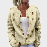 Bianca | Cardigan Floral de Outono
