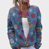 Filipa | Cardigan Floral de Outono