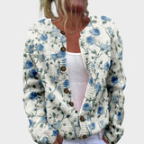 Patrícia | Cardigan Floral de Outono