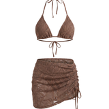 Conjunto de Biquíni Castanho