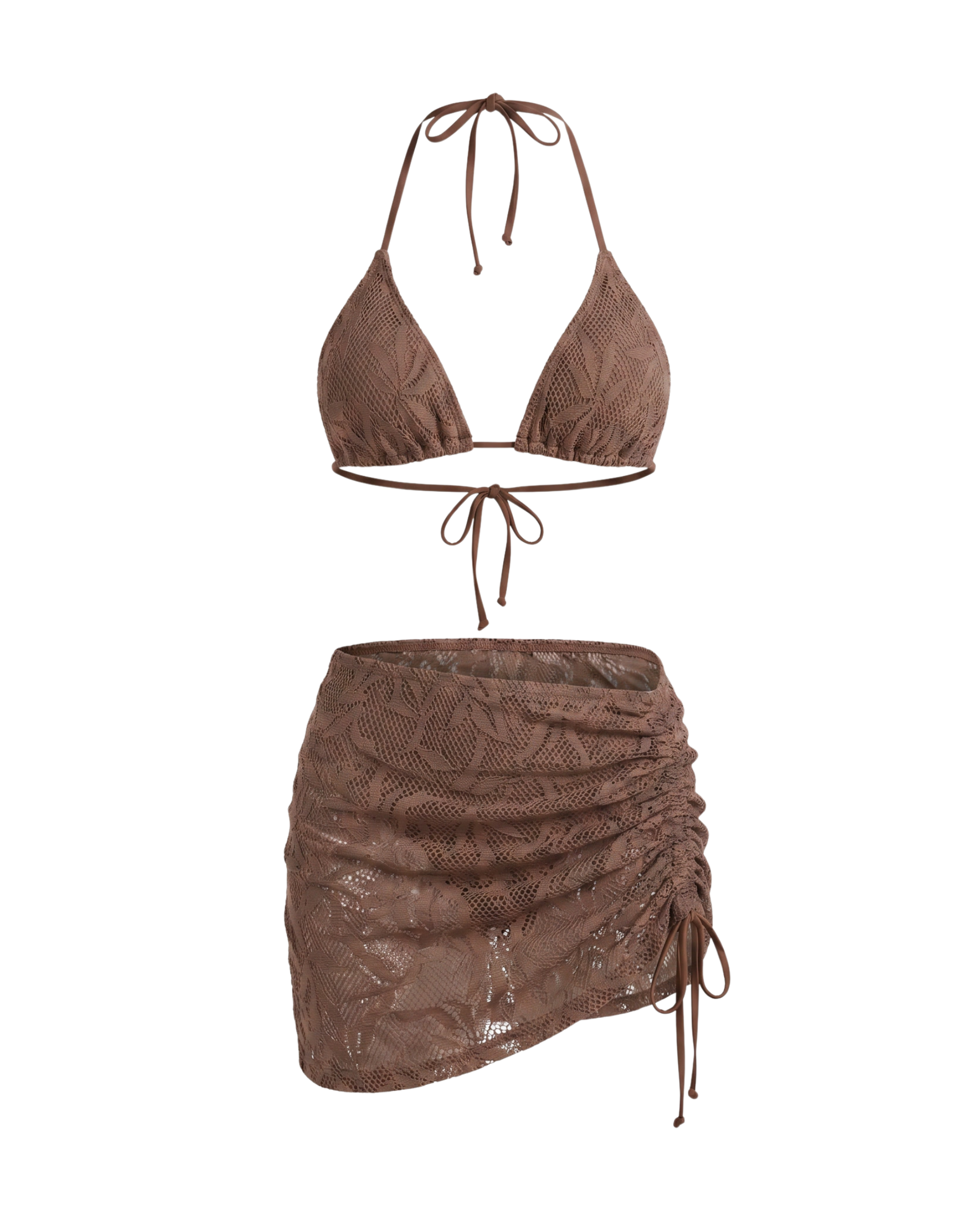Conjunto de Biquíni Castanho