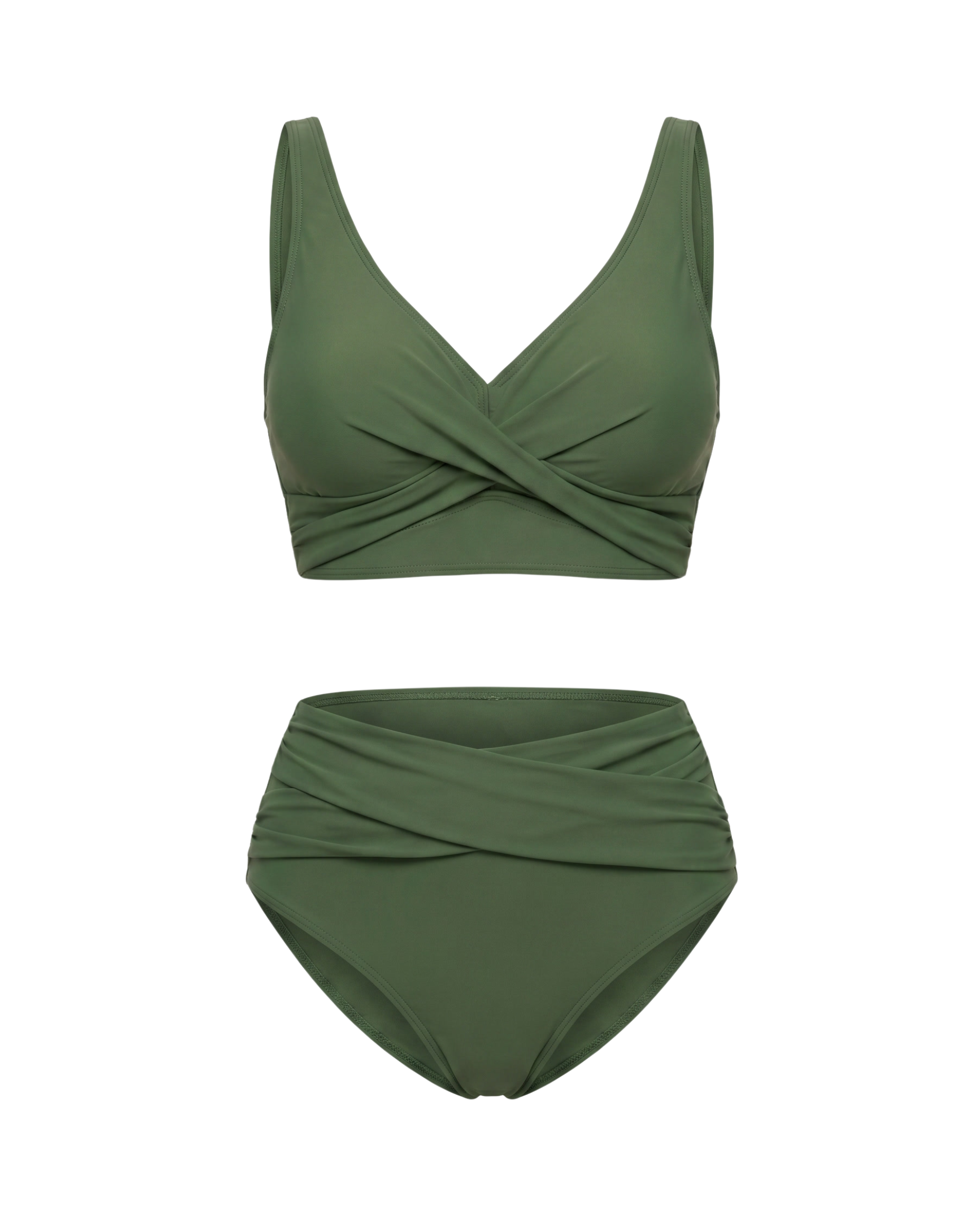 Conjunto de Biquíni de Cintura Alta Premium