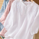 Cassiana | Blusa de Algodão e Linho