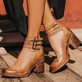 Ginevra | Sapatos de salto alto com tiras múltiplas e sola grossa