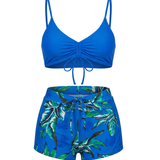 Conjunto de Biquíni com Estampa Floral