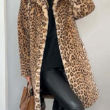 Leia | Casaco Comprido Leopardo