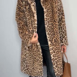 Leia | Casaco Comprido Leopardo