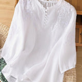 Cassiana | Blusa de Algodão e Linho