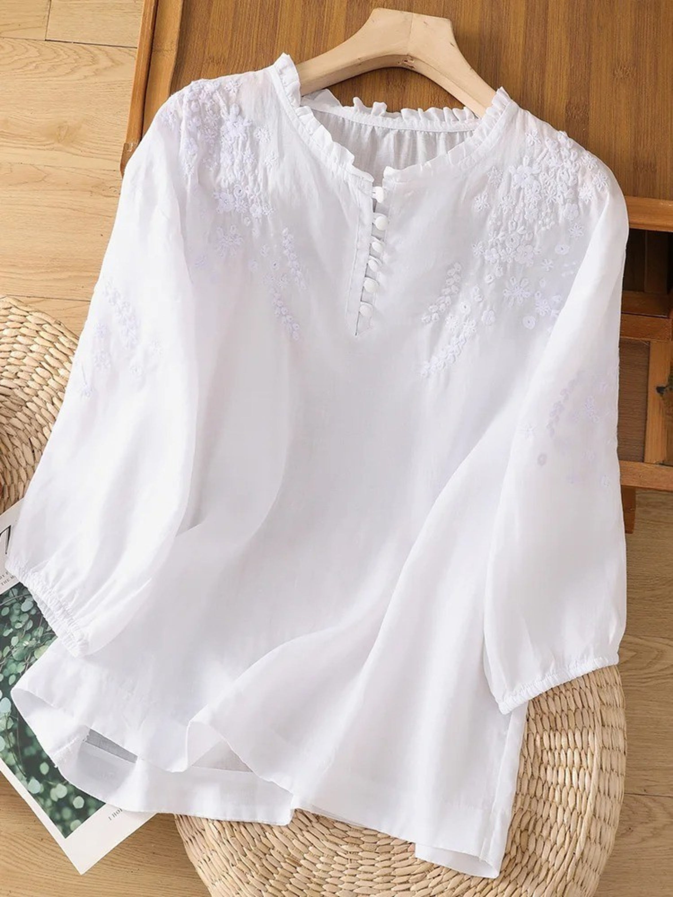 Cassiana | Blusa de Algodão e Linho