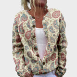Lara | Cardigan Floral de Outono