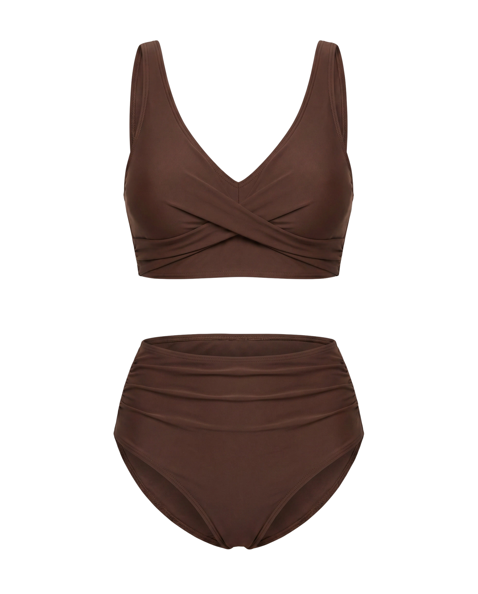Conjunto de Biquíni de Cintura Alta Premium