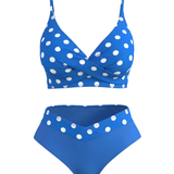 Solid Color Bikini Set