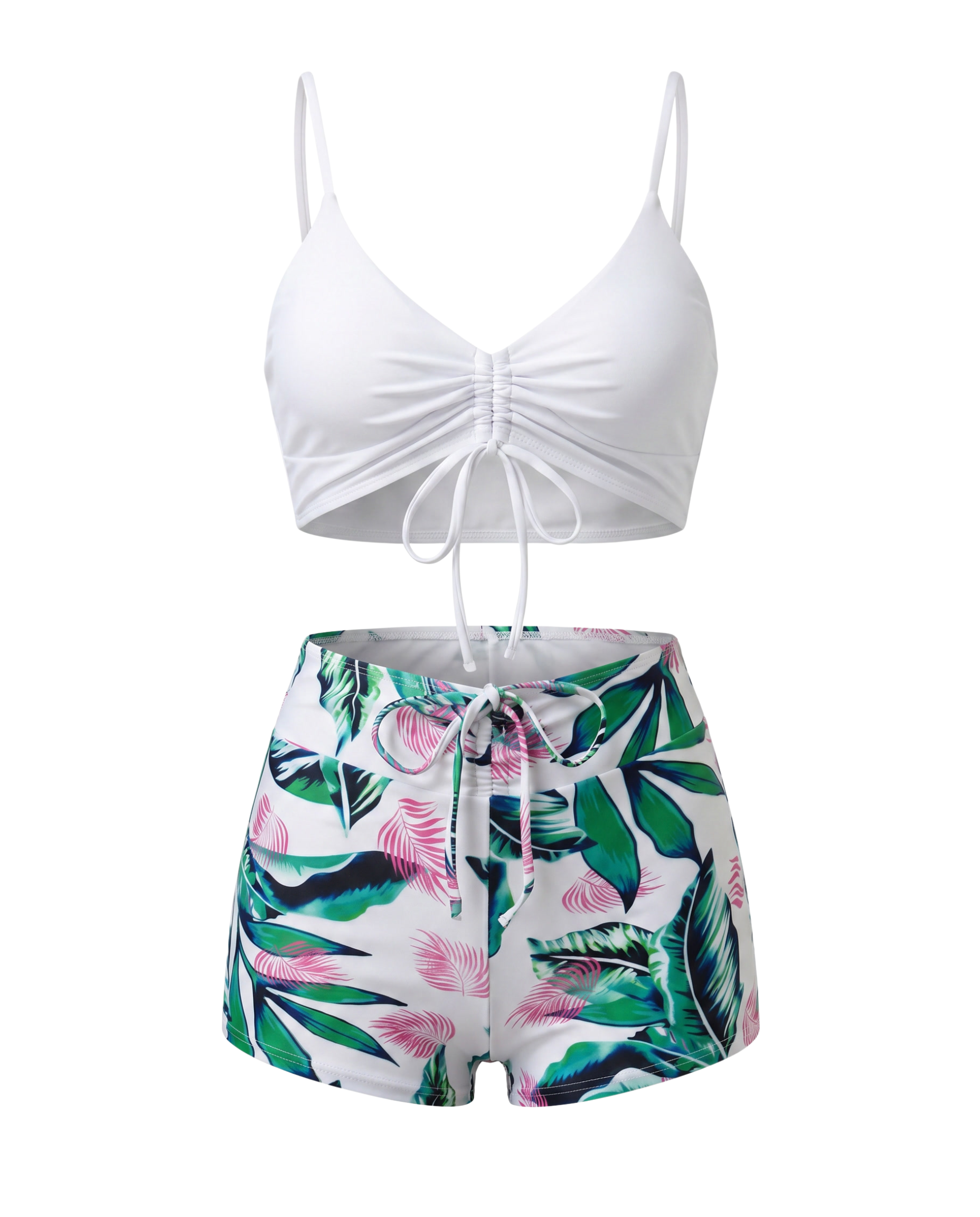 Conjunto de Biquíni com Estampa Floral