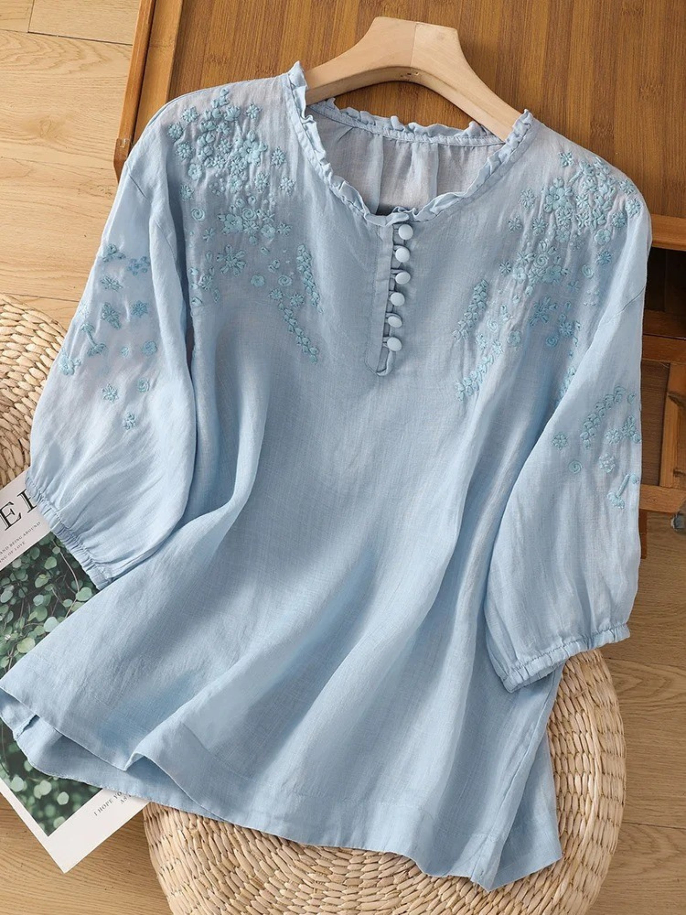 Cassiana | Blusa de Algodão e Linho