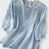 Cassiana | Blusa de Algodão e Linho