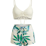 Conjunto de Biquíni com Estampa Floral