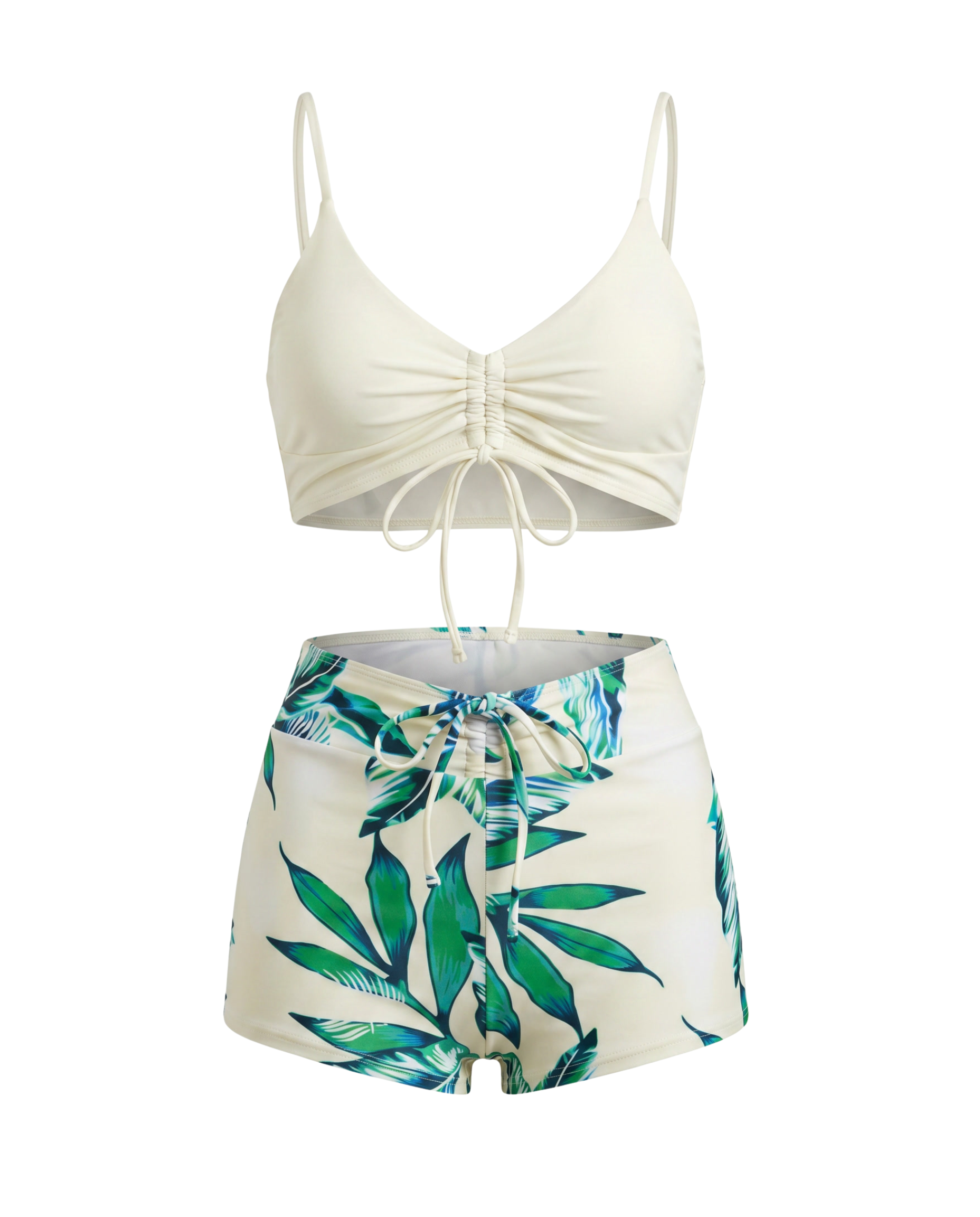 Conjunto de Biquíni com Estampa Floral