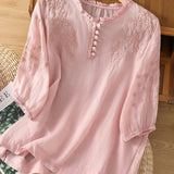 Cassiana | Blusa de Algodão e Linho