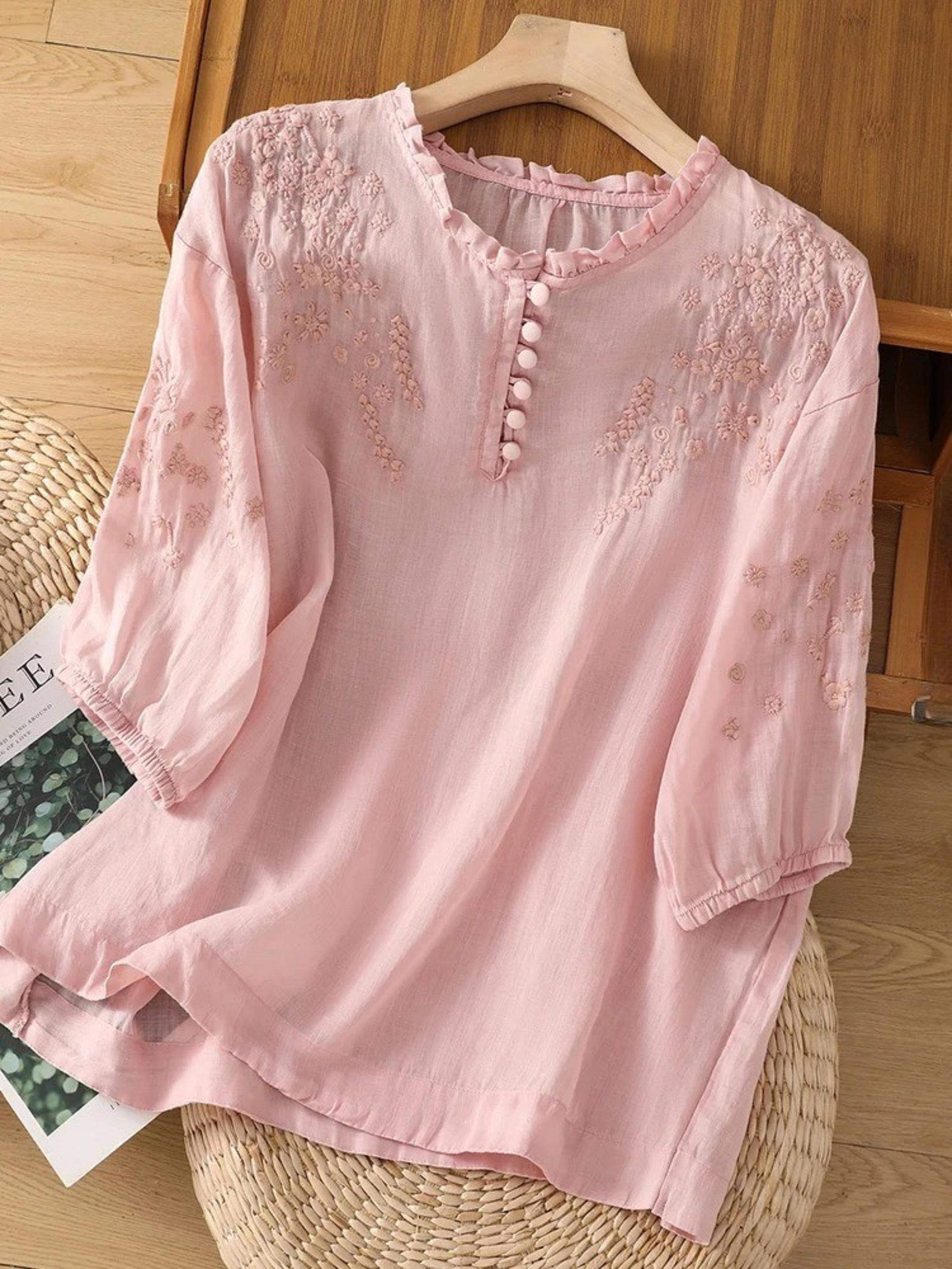 Cassiana | Blusa de Algodão e Linho