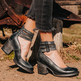 Ginevra | Sapatos de salto alto com tiras múltiplas e sola grossa