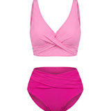 Conjunto de Biquíni de Cintura Alta Premium