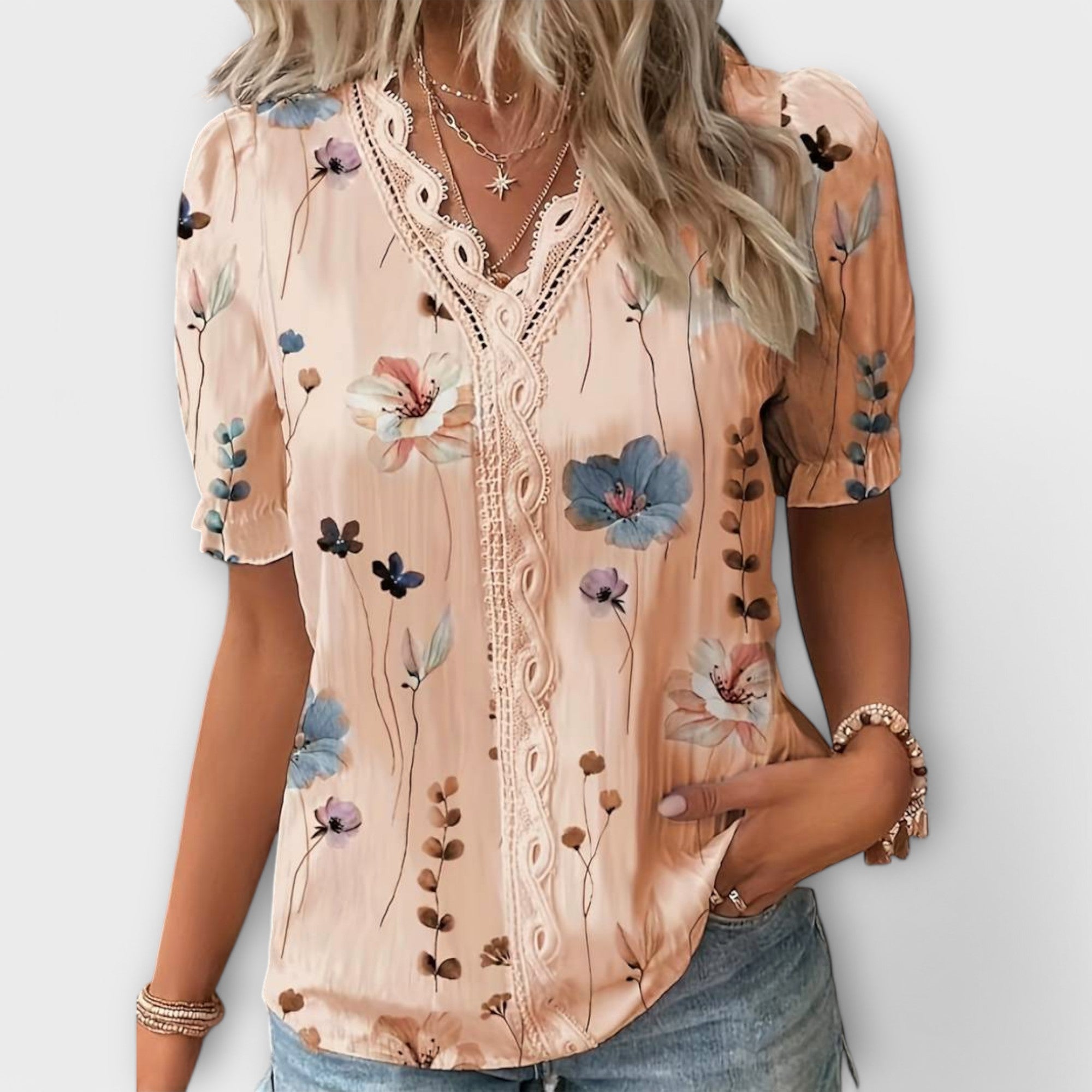 Emília | Blusa com decote em V