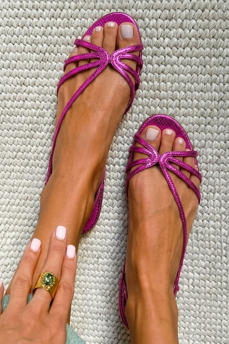 Maréa | Sandálias Douradas para um Verão Elegante