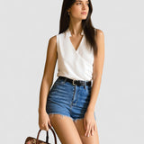 Salete | Top suave com decote em V