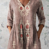 Elise | Blusa Longa com Decote em V Elegante