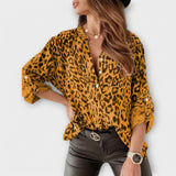 Iara | Blusa moderna estampado leopardo