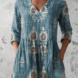 Elise | Blusa Longa com Decote em V Elegante
