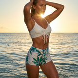 Conjunto de Biquíni com Estampa Floral