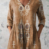 Elise | Blusa Longa com Decote em V Elegante