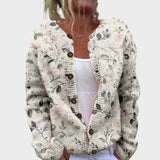 Margarida | Cardigan Floral de Outono