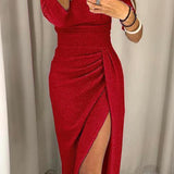 Natália | Vestido chique ombros à mostra