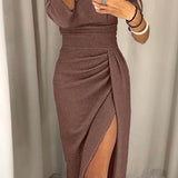 Natália | Vestido chique ombros à mostra