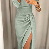 Natália | Vestido chique ombros à mostra