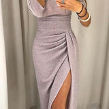 Natália | Vestido chique ombros à mostra