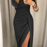 Natália | Vestido chique ombros à mostra
