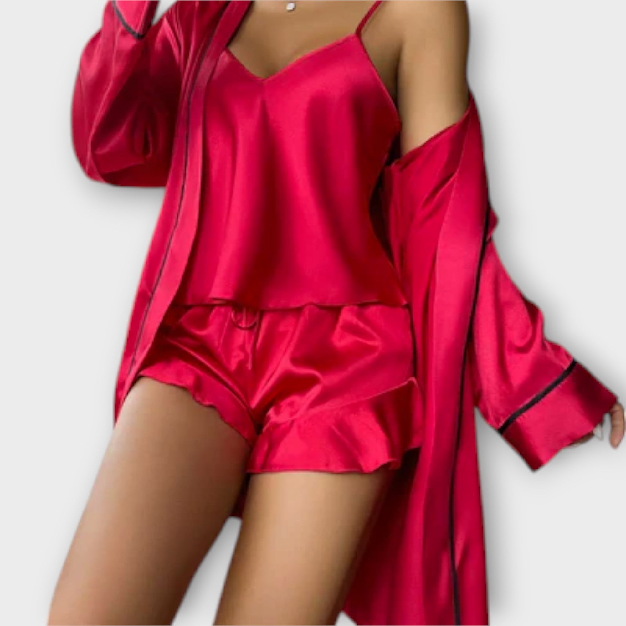 Felicidade | Conjunto de pijama 3 peças