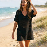Striped Knit Cover-Up