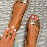 Adelina | Sandálias Douradas Elegância Confortável