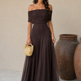Patricia | Vestido Toledo na cor castanha