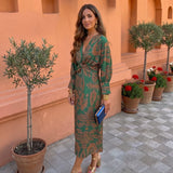 Silvia | Vestido midi estampado