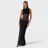 Lucinda | Vestido comprido de renda