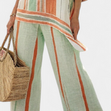 Dalila | Conjunto De Linho com Riscas