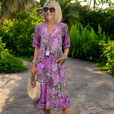 Iris | Vestido fluido leve com efeito lisonjeiro