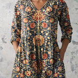 Celine | Blusa Longa com Decote em V
