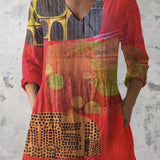 Lucie | Blusa Longa com Decote em V Elegante